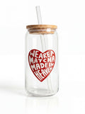 Glass Cup (Matcha Made in Heaven Heart)